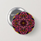 colorful button kaleidoscopic design 缶バッジ (正面&裏面)