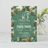 Colorful Call Lilies Accent 30Th Birthday 招待状 (スタンド正面)