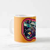 Colorful Camera Mug. コーヒーマグカップ (正面左)
