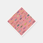 Colorful Candles Happy Birthday Napkins スタンダードカクテルナプキン (角)