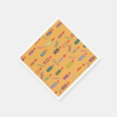 Colorful Candles Happy Birthday Napkins スタンダードカクテルナプキン (角)