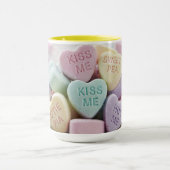 Colorful Candy Hearts Love Mug マグカップ (中央)