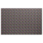 Colorful Candy Lollipops Pattern on Black ファブリック (ヤード)