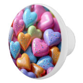 Colorful Candy Love Hearts セラミックノブ (右)