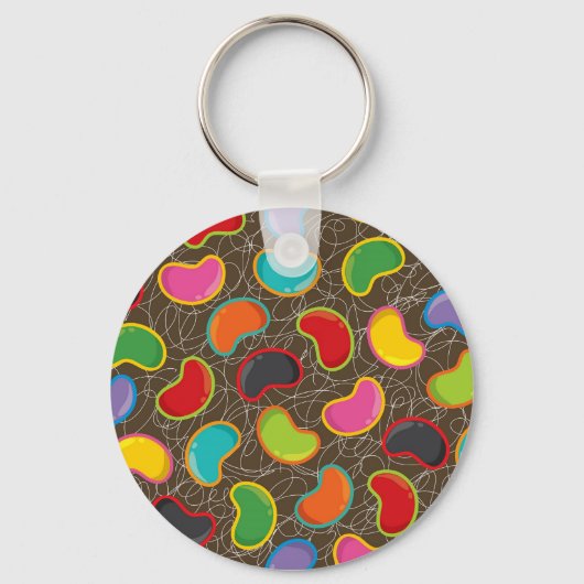Colorful Candy Retro Jellybean Pop Keychain キーホルダー (正面)