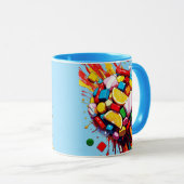 Colorful Candy Sphere Mug | Sweet & Fun Coffee Cup マグカップ (正面右)