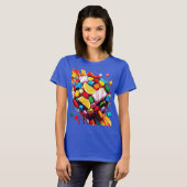 Colorful Candy Sphere T-Shirt | Fun Sweet Treat Tシャツ (正面フル)