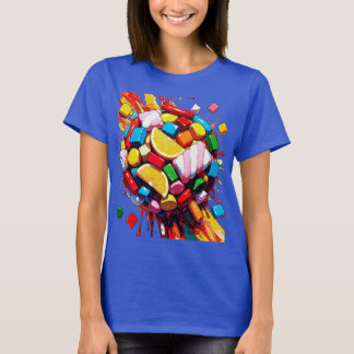 Colorful Candy Sphere T-Shirt | Fun Sweet Treat Tシャツ