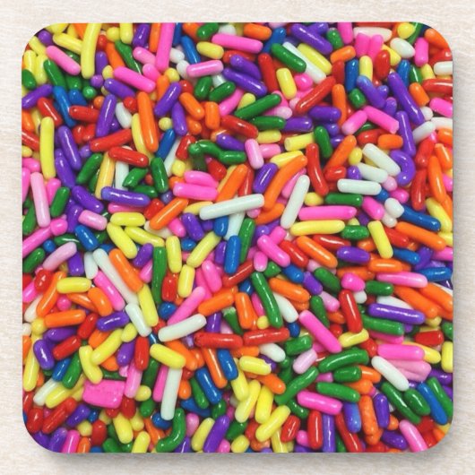 Colorful Candy Sprinkles コースター (正面)