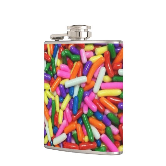 Colorful Candy Sprinkles Quirky フラスク (左)