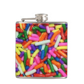Colorful Candy Sprinkles Quirky フラスク (正面)