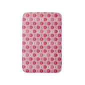 colorful candy Valentine's day heart pattern バスマット (正面縦)