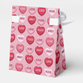 colorful candy Valentine's day heart pattern フェイバーボックス (裏面サイド)