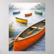 Colorful Canoes