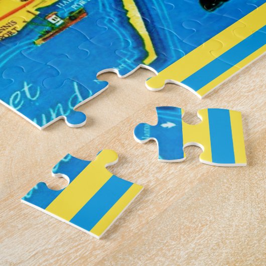 Colorful Cape Cod 11x14 ジグソーパズル (側面)