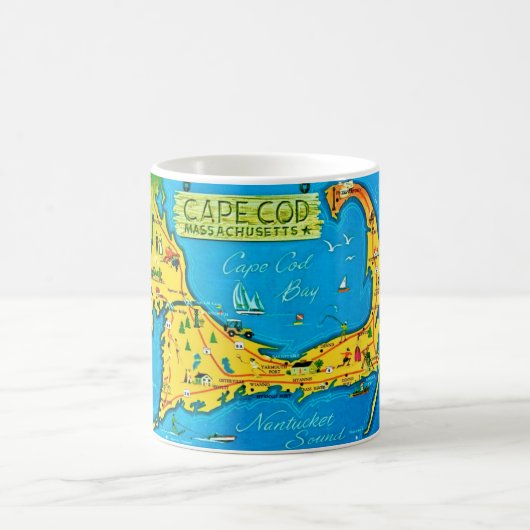 Colorful Cape Cod Mug コーヒーマグカップ (中央)