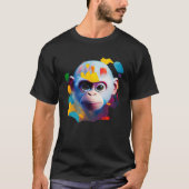 Colorful Capuchin Monkey  1 Tシャツ (正面)