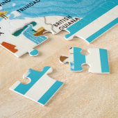 Colorful Caribbean Map  ジグソーパズル (側面)