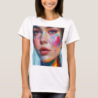 Colorful Cartoon Face sweater for women Tシャツ