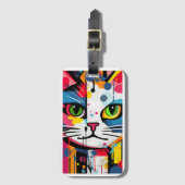 Colorful Cat ラゲッジタグ (正面縦)