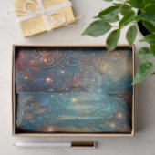 Colorful Cat Among Blossoms Artistic Decoupage 薄葉紙 (ギフト)