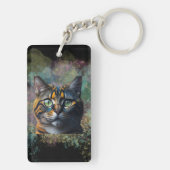Colorful Cat Art Design キーホルダー (裏面)
