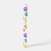 colorful cat paws phone case iPhoneケース (右側面)