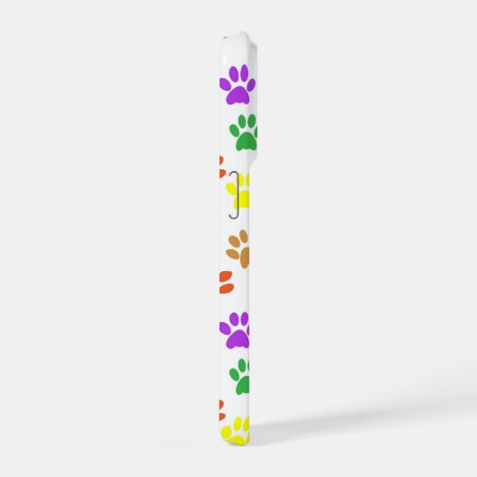 colorful cat paws phone case iPhoneケース (右側面)