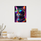 colorful cats ポスター (キッチン)