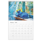 Colorful Cats – Modern Art Calendar 2026 カレンダー (2月 2027)