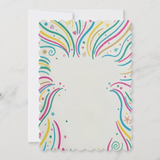 Colorful Celebration Party Invitation 招待状 (裏面)