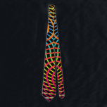 Colorful Chaos Fun Art Tie ネクタイ<br><div class="desc">This fun tie has my original graphic artwork - featuring my digital abstract painting in an illustrated artsy style. The main color tones are yellow, pink, and blue. This tie is printed on front and back for a cohesive appearance. It would make a great gift for Father's Day, a birthday...</div>