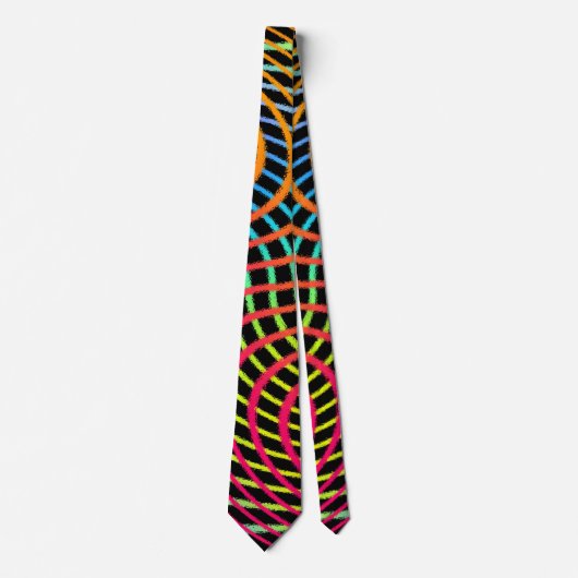 Colorful Chaos Fun Art Tie ネクタイ (正面)