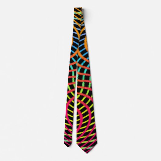 Colorful Chaos Fun Art Tie ネクタイ (裏面)