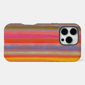 Colorful Charcoal Boho Stripes iPhoneケース (裏面横)