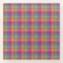 Colorful Checker Abstract Pattern