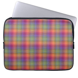 Colorful Checker Abstract Pattern ラップトップスリーブ