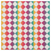 Colorful Checker Diamond Pattern ファブリック (見本)