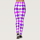 Colorful Checker Diamond Pattern レギンス (裏面)