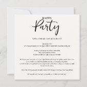 Colorful Chic Charming Scattered Hearts Engagement 招待状 (裏面)