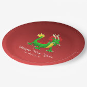 Colorful Chinese Dragon ペーパープレート (アングル)