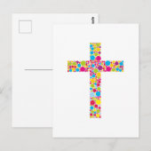 Colorful Christian Cross ポストカード (正面/裏面)