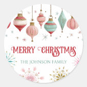 Colorful Christmas Baking  ラウンドシール (正面)