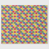 Colorful Christmas Bauble Decorative Pattern ラッピングペーパー (フラット)