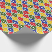 Colorful Christmas Bauble Decorative Pattern ラッピングペーパー (角)