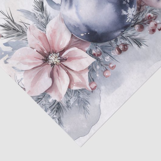 Colorful Christmas Baubles and Flowers  薄葉紙 (詳細)