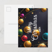 Colorful Christmas - Cartes Pour Fêtes Annuelles シーズンポストカード (正面/裏面)