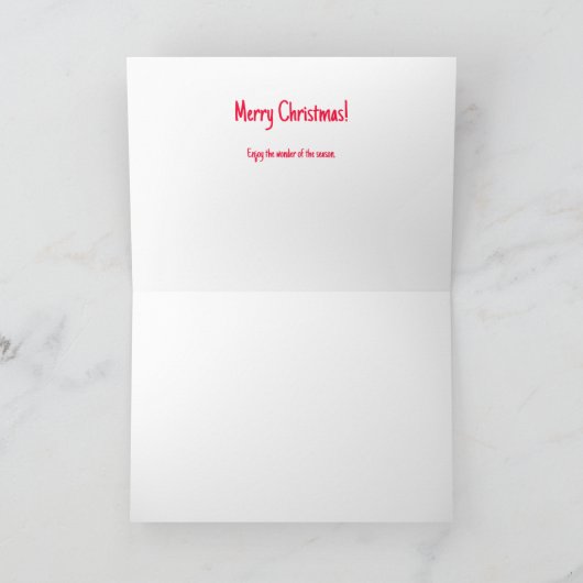 Colorful Christmas Cartoon カード (内部)