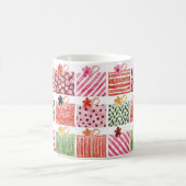 Colorful Christmas Gift Pattern コーヒーマグカップ (中央)