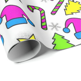 Colorful Christmas Holiday Seamless Pattern ラッピングペーパー